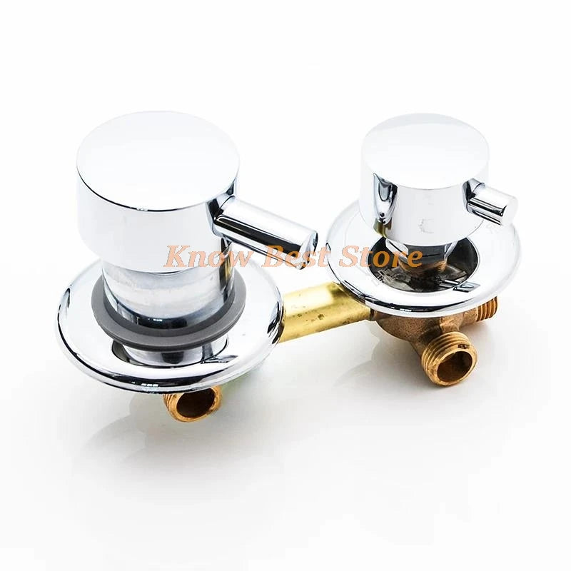 2/3/4/5 Ways Water Outlet Screw Thread Center Distance 10cm  Mixing Valve Brass Bathroom Shower Mixer Faucet Tap Cabin