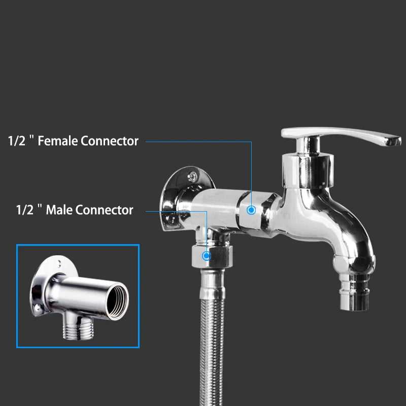 1/2" 3/4" Bathroom Faucet Fixed Base Wall Mounted Tap Installation Adapter Universal Connector Shower Inlet Outlet Valve Parts