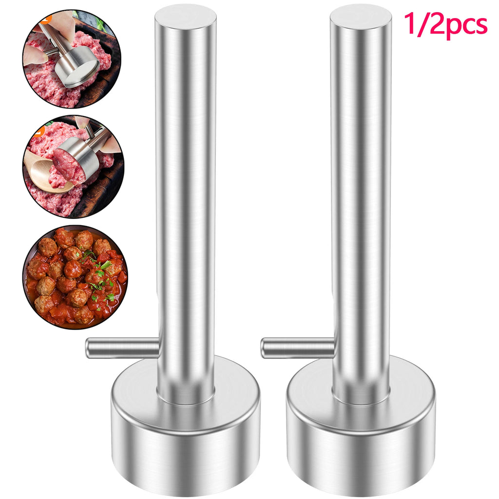 1/2PCS Falafel Scoop Stainless Steel Falafel Meatball Maker Scoop Nonsticky Meatball Falafel Baller Maker Mold Kitchen Gadgets