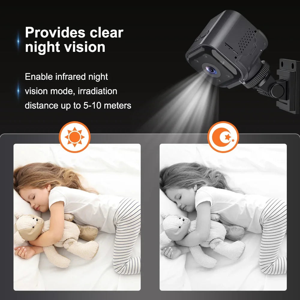 Smart wifi security camera mini camera High Power Low Power Wireless Wifi Action Camera Baby Monitor