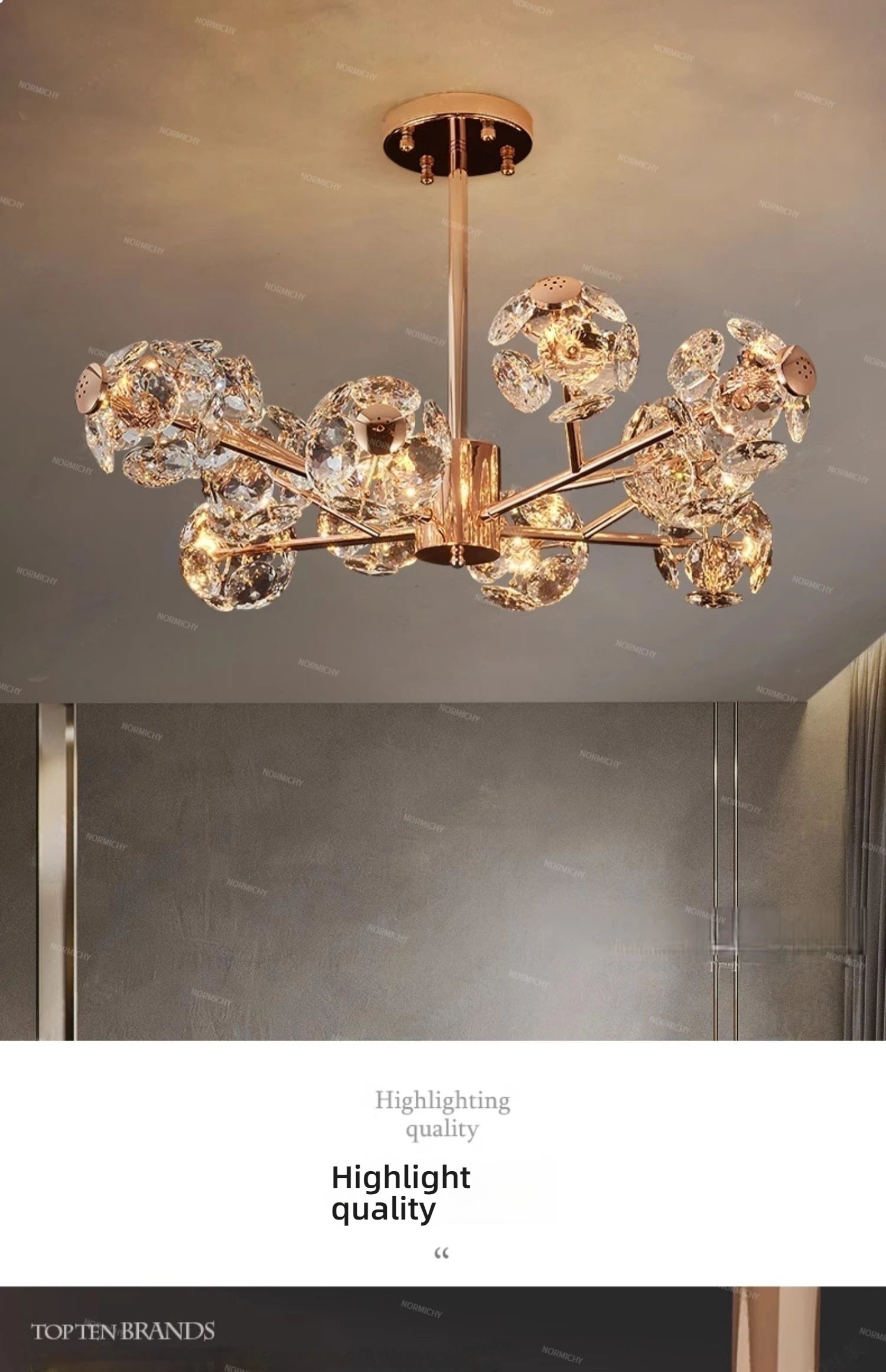 Modern Dining Room Light Luxurious High-End Bedroom And Study Lighting Fixtures Home Decoration For Living Room Pendant Light