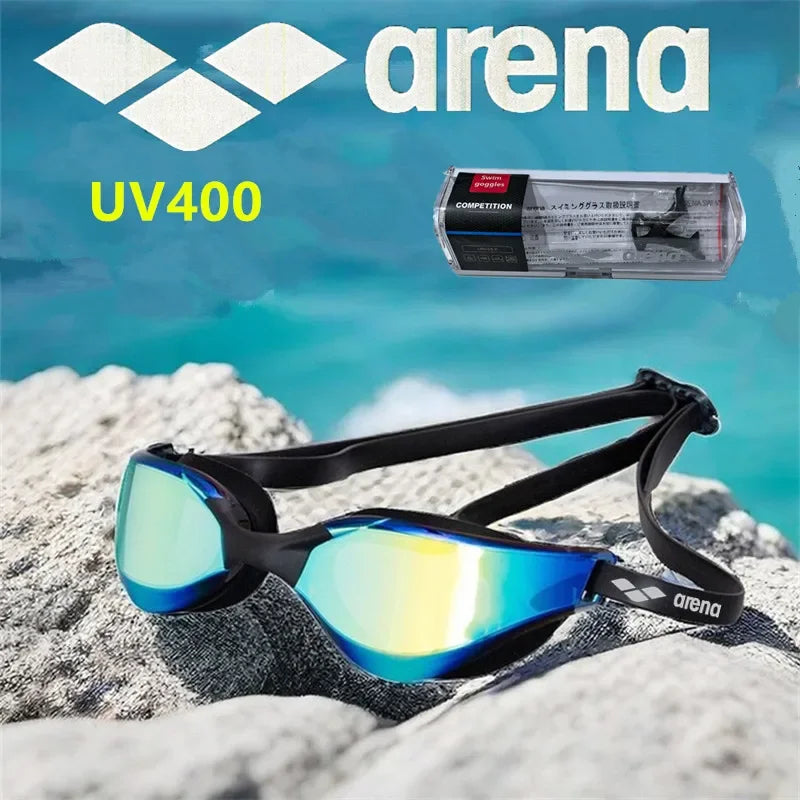 ARENA Professional Racing Swimming Goggles Waterproof Anti-Fog High Definition UV400 for Competition And Training Swim Equipment
