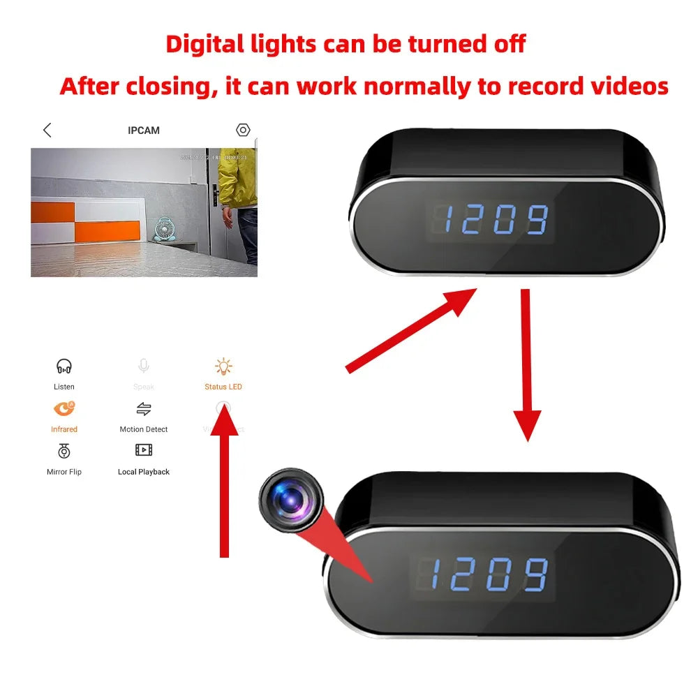 New 4KHD Mini WiFi Camera for Improved Clarity, Infrared Night Vision, Remote Viewing, Motion Detection, Wireless Mini Camera