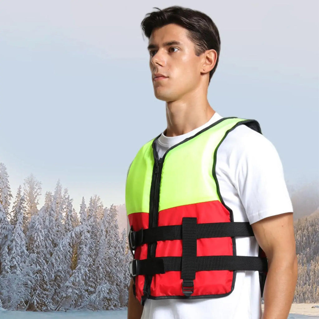 Swim Vests Quick-Dry Buoyancy Aid With Zipper Swim Trainer Vest For Boating Fishing Surfing Kayak Rowing Water Sports River Lake