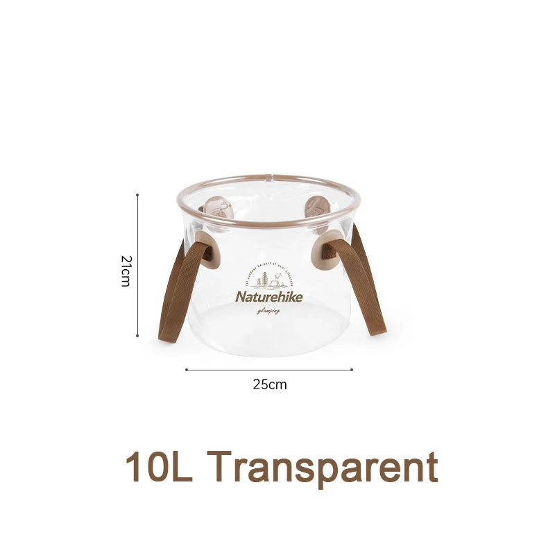 Naturehike Outdoor Camping Portable Waterproof Foldable Round Bucket Travel Wash Basin Camping Gear Multitool