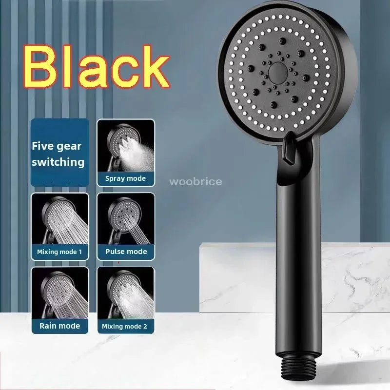 Shower Head Bathroom Sink Mixer Shower Phone 5modes for Bathroom High Pressure Water Saving Pressurized Spa Handheld Showers