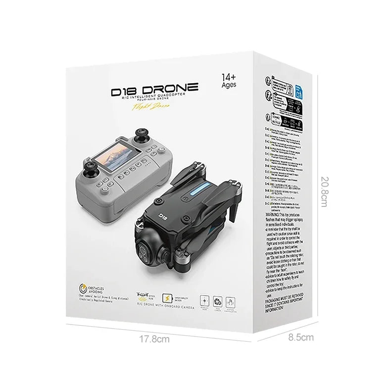 Lenovo D18 Drone 8K Aerial HD Dual-Camera Intelligent Obstacle Avoidance Brushless Power 5G WIFI Screen Remote Control GPS Drone