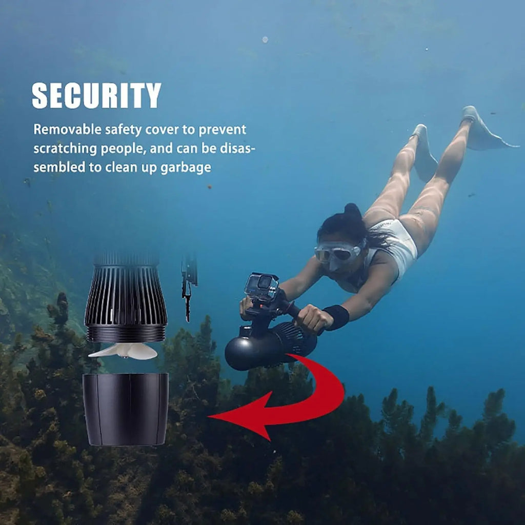 New 500W Electric Underwater Scooter 40M Brushless Motor 60 Minute Removable Battery Water Scooter 114