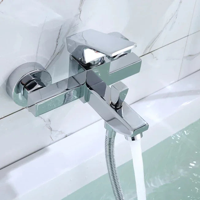 Shower Faucet Wall Mounted Bathroom Bathtub Faucets Shower Set Single Handle Hot and Cold Mixing Valve Tap Shower Accessories
