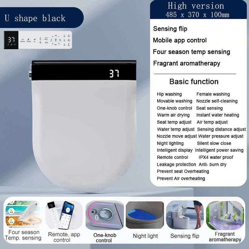 App Inteligente Cleaning Smart Flip Toilet Inodoros Japones WC Bidet Toilet Auto Sensor Toilette Japonaises Electric Toilet Lid