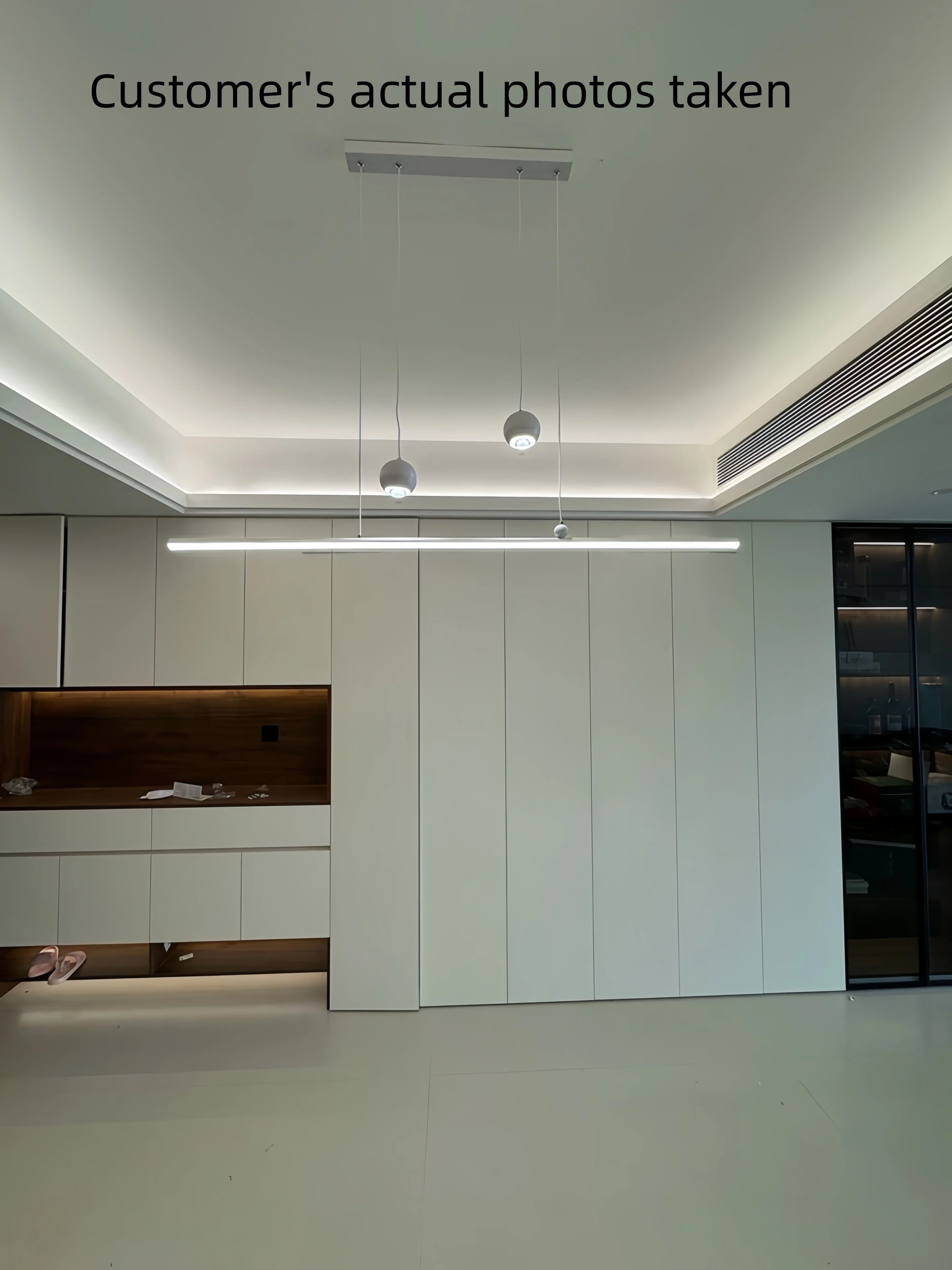 Modern Minimalist Led Pendant Light Minimalist Strip Light Home Decoration Living Room Bedroom Dining Room Light Bar Lighting