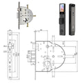 3D Face Real-time Intercom Smart Door Lock Palmar Vein Camera Intelligent Fingerprint Password Biometric Electronic Key Unlock