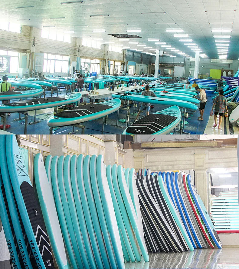 Stand-Up SUP Inflatable Paddle Board, PVC Brushed Material, Double Thickened Surfboard for Outdoor Water Sports, Spot Sale