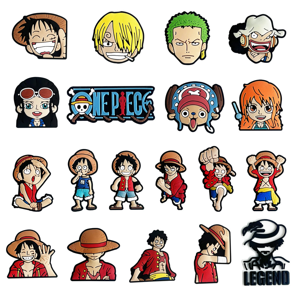 Hot Toys Cartoon Shoe Charms Japanese Anime Clogs Sandals Decoration Garden Shoes Accessories Charms Buckle for Friends Gifts