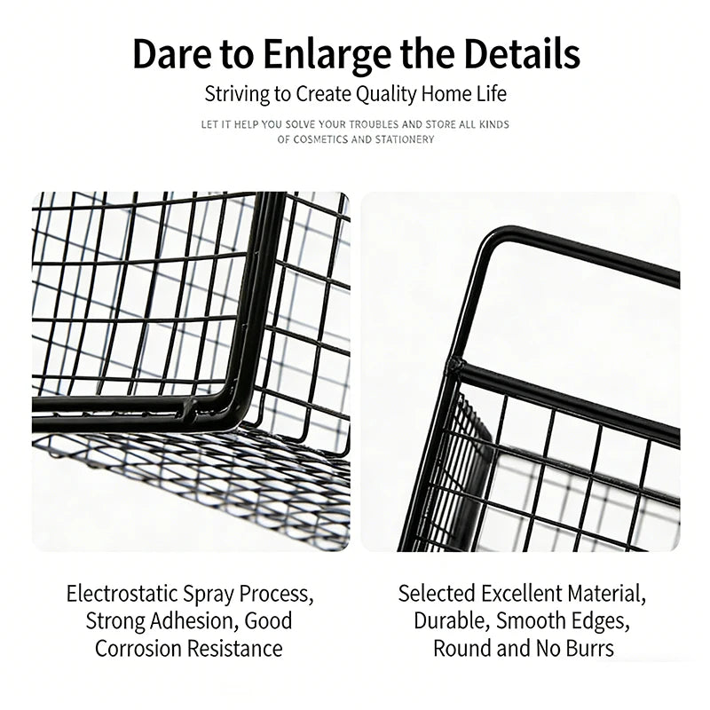 Kitchen Bathroom Storage Rack No Drilling Required Wall-Mounted Organizer Space-Saving Accessories Kit Supplies Essential