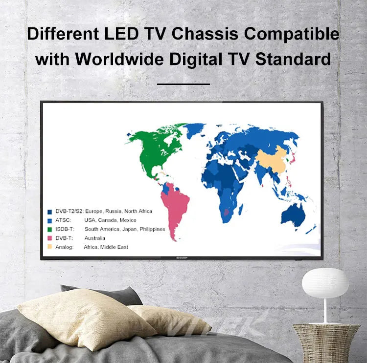VITEK 49 60 78 Inch Smart 4K Television LED TV,Cheap Chinese Flat Screen UHD Television,55 65 75 80 85 Inch Smart UHD LED TV 4K