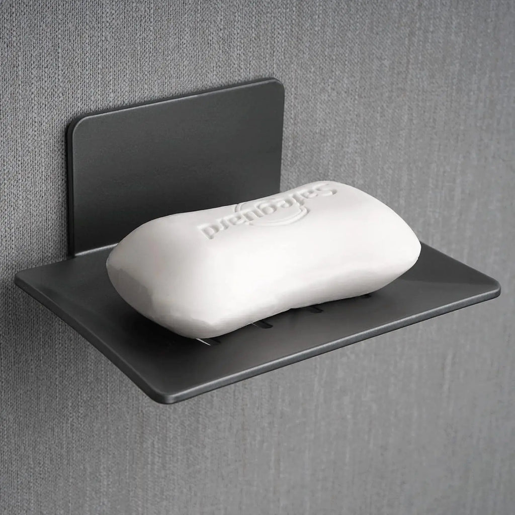 STARON Stainless Alloy Soap Holder Bathroom Soap Dish With Drain Water Wall Mounted Soap Box Bathroom Accessories