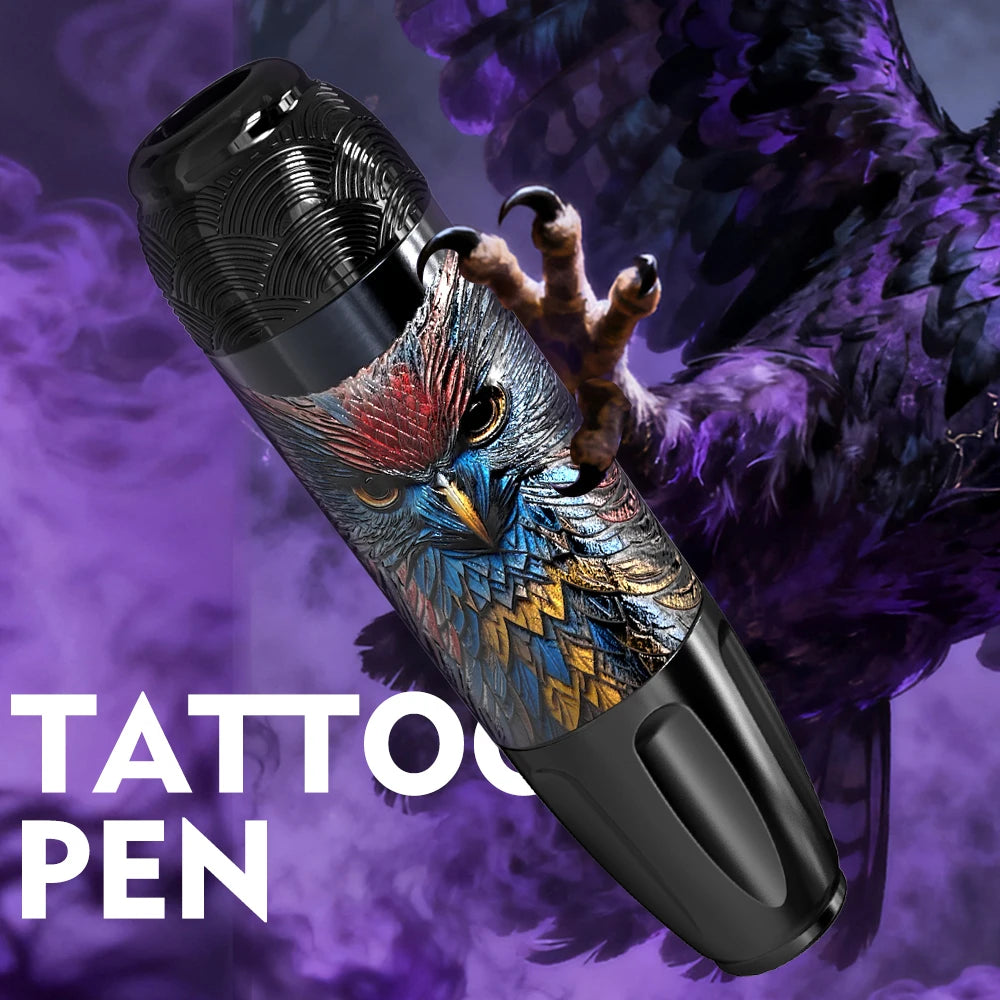 Goldplume Tattoo Set New Tattoo Pen Set Permanent Makeup Tattoo Machine Set Transparent Tattoo Power Supply Set