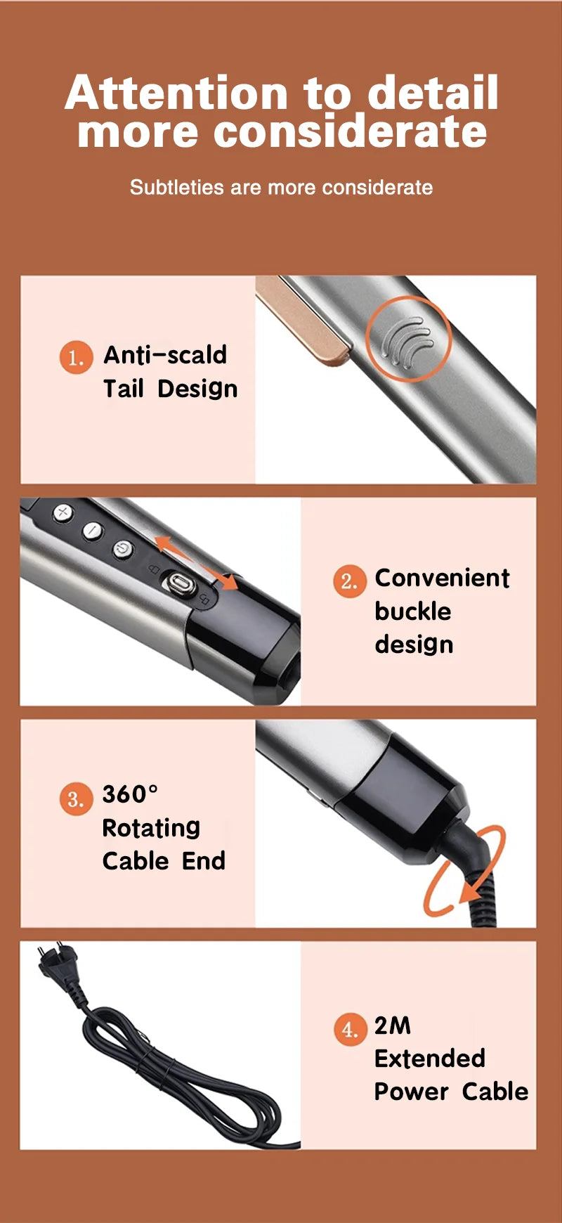 2 in 1 Hair Straightener Curling Ionizer with LCD Wide PanelProfessional Ceramic Hair Straightener with adjustable temperature