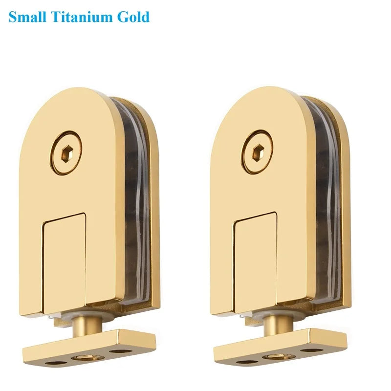 1Pair SUS304 Framless Glass Door Pivot Hinge For Shower Enclosure Commercial Entry Cubicle