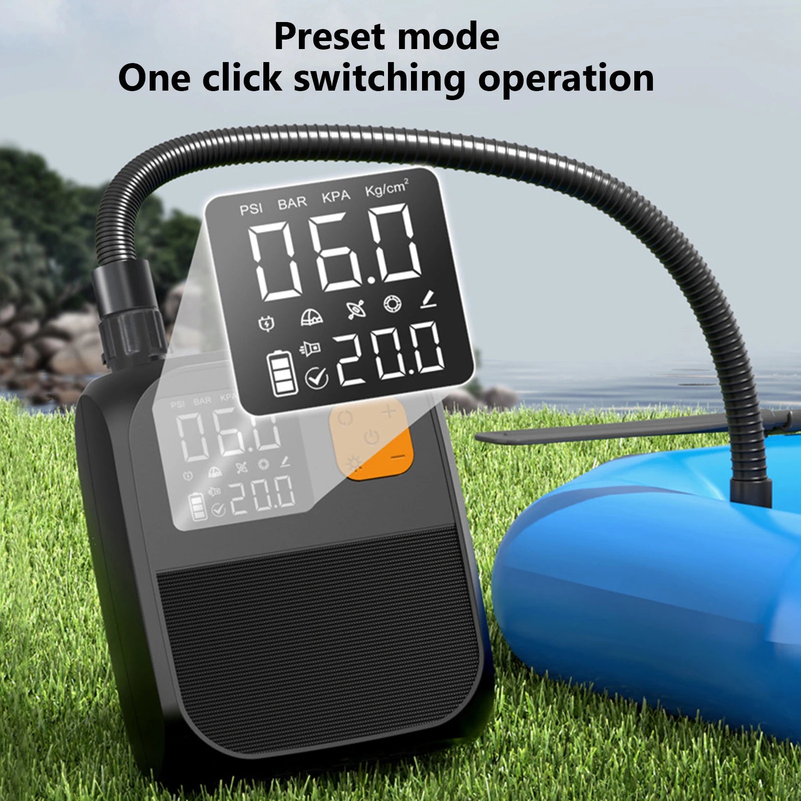 SUP Air Pump Rechargeable Electric Paddle Board Pump Portable Electric Pump for Paddle Board Inflatable Boats
