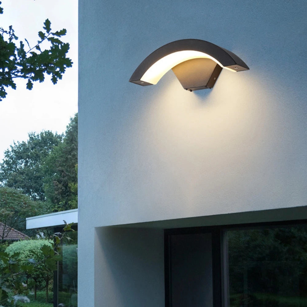 9W RGBW Smart Outdoor Wall Lamp Tuya Wifi Bluetooth App Dimmable IP65 Lighting 18W White Warm Home Street Porch LED Lights