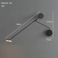 Modern Picture Wall Light Italian Invisible LED Wall Reading Light For Bed Bedroom Living Room Office Black Long Arm Wall Lamp