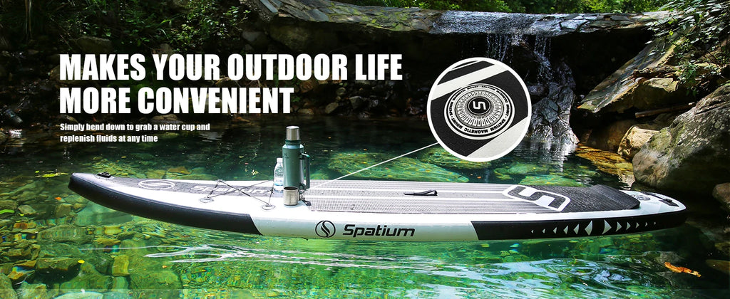 Spatium Inflatable Paddle Board Touring Portable Water Sports Air Inflatable Anti-Skid Surfing Board Equipped With Backpack