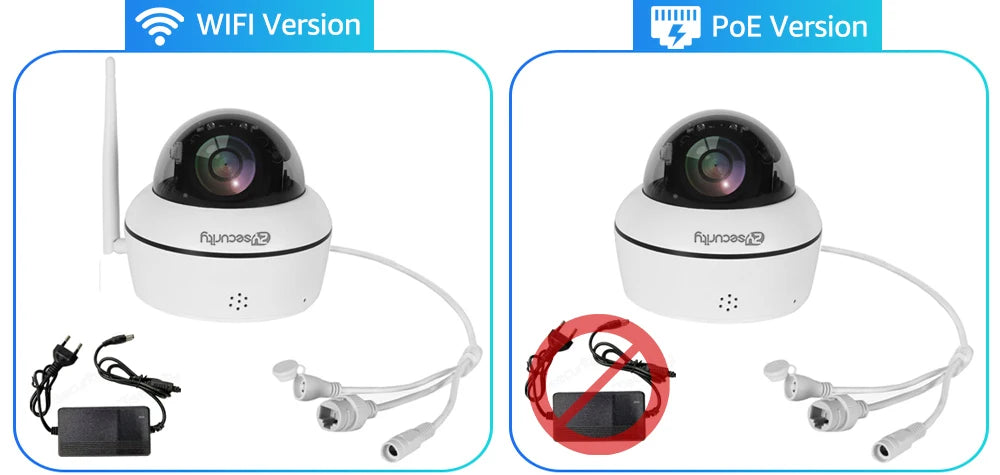 4K 8MP Wifi Dome PTZ Camera Outdoor Humanoid Tracking IP Camera Indoor 2-way Audio Wireless Home Security Surveillance Cameras