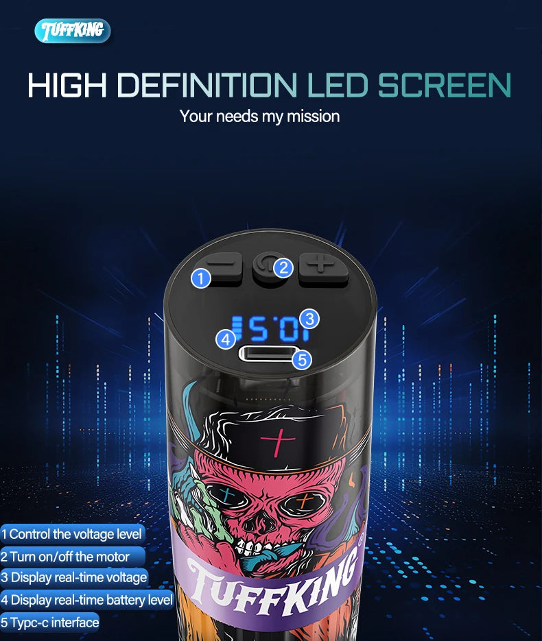 New polymer plastic shell power pen tattoo machine motor machine personalized pattern hot selling tattoo pen wholesale