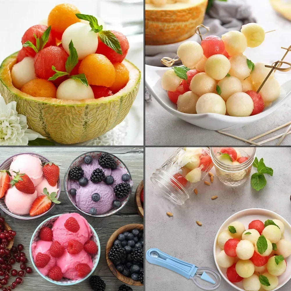 4 in 1 Melon Cutter Scoop Fruit Carving Knife Fruit Cutter Dig Pulp Separator Kitchen Gadgets Acces