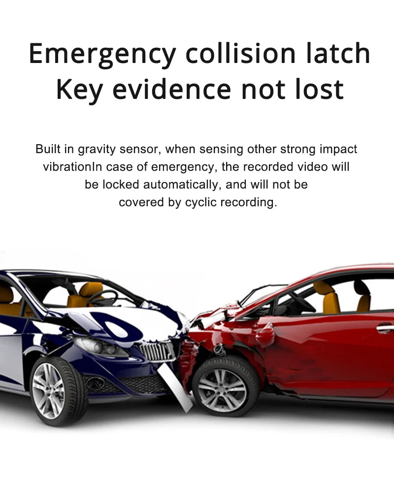 3 Cameras Dash Cam Car Play & Android Auto 2.5k 2560*1440P Rearview Mirror Video Recording WIFI Loop Record Phone APP Car DVR