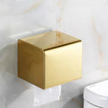Toilet Paper Box phone Holder Gold Stainless Steel Roll Paper Rack Waterproof Paper Towel Holder Bathroom Black Tissue Box