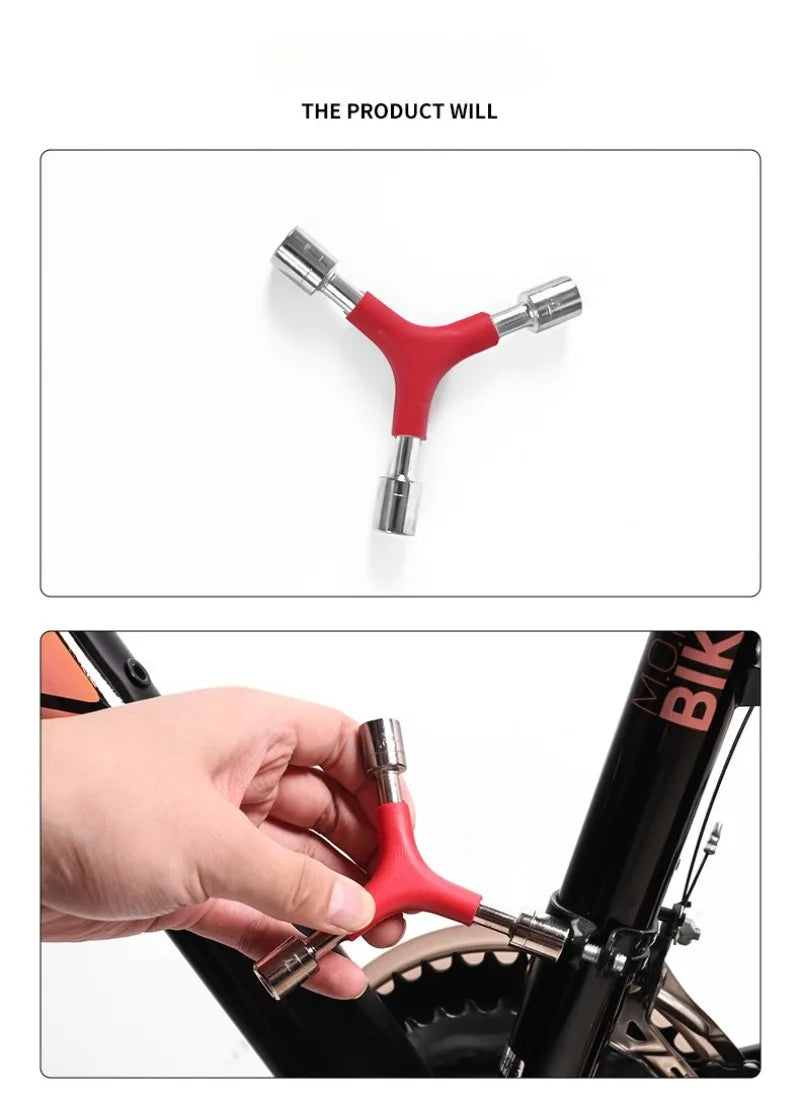 1PCS Y Shape Socket Wrench Bike Allen Wrench Internal Hexagon Wrenches 8/9/10mm 8/10/12mm MTB Road Bicycle Cycling Hex Key Tools