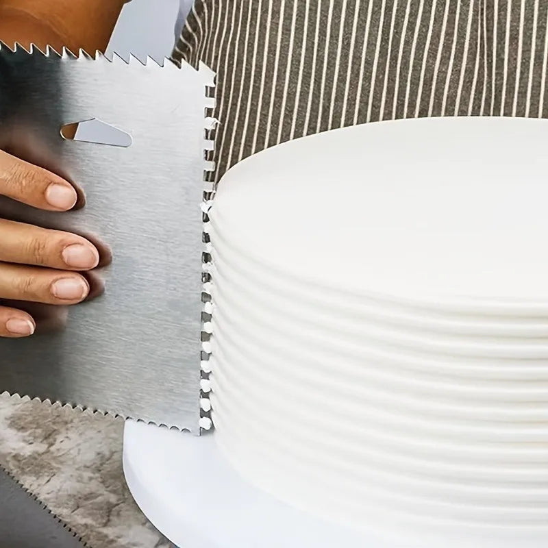Stainless Steel Cake Scraper Cakes Cream Flatner Scrapers DIY Baking Tool Kitchen Gadgets