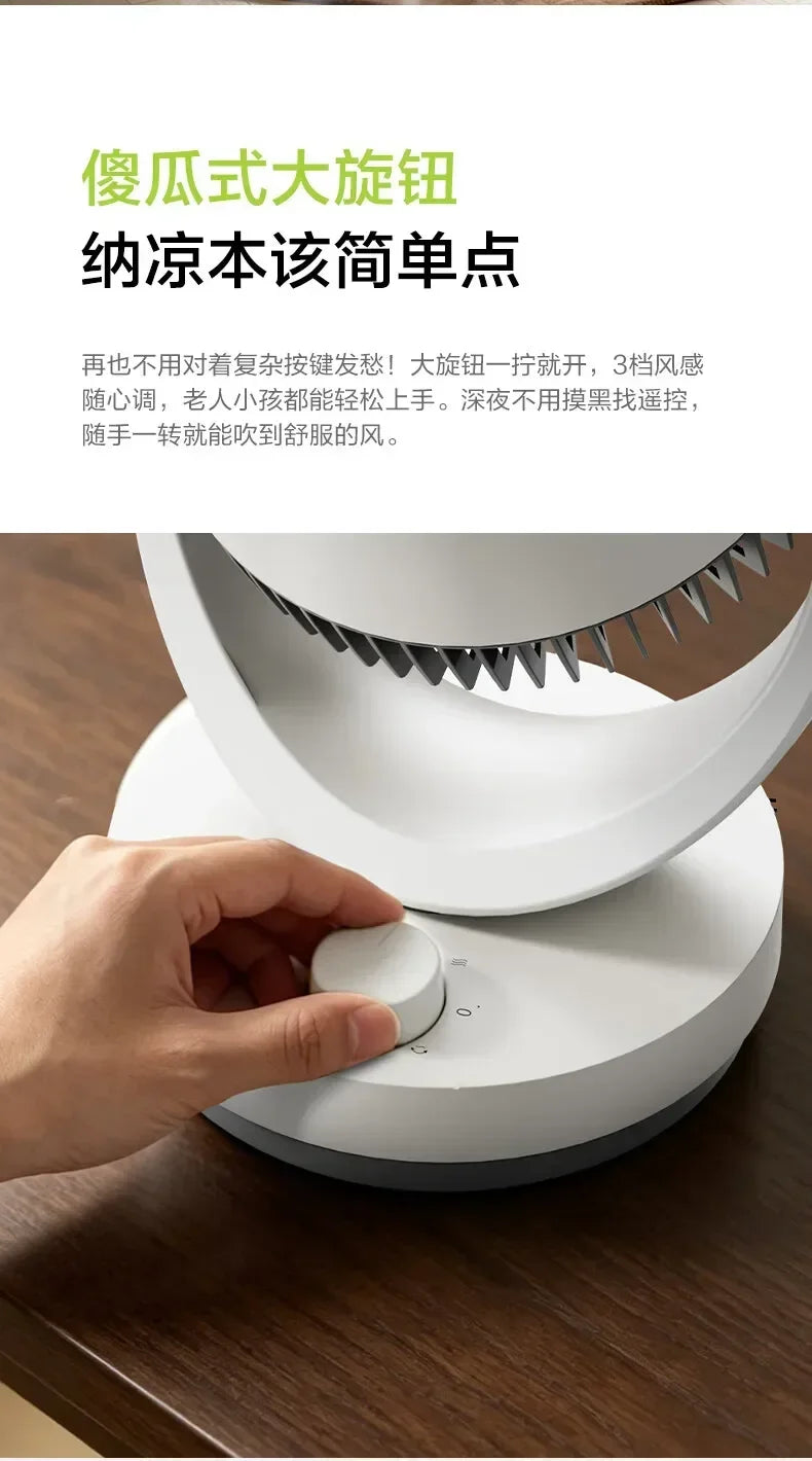 Small Air Circulator Fan, Oscillating Desk Floor Fan with Strong Wind, Low Noise for Bedroom Dorm, Energy-Saving Durable Durable