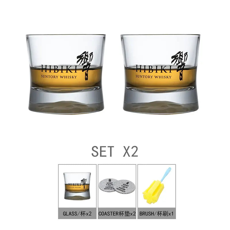 HIBIKI Whiskey Glass Crystal Cup Japanese Hazy Air Wine GlassXO Brandy Drinking Glasses Wineglass