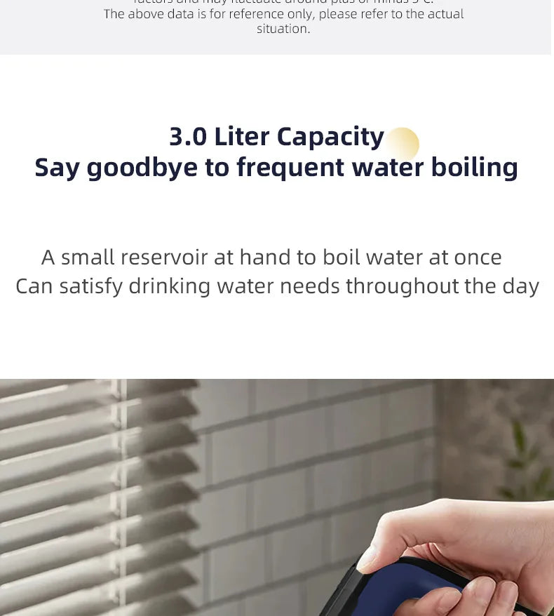 Electric Kettle Insulation Stainless Steel Automatic Power-off 3L Large-capacity Kettle