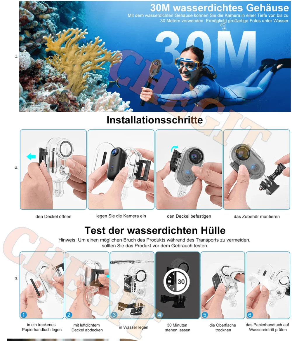 4K HD Motorcycle Mini Recorder Finger WIFI Action Camera Lightweight POV Motorcycle Road Sport Cam Bicycle Vlog Pet Body Camera