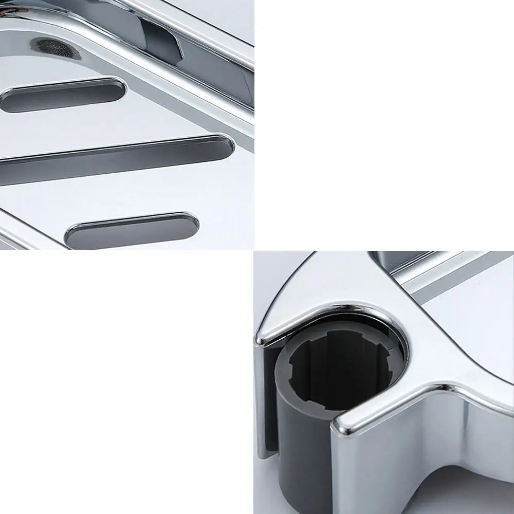 Adjustable Rail Slide Bathroom Bath Shower Soap Dishes Holder For 22 24 25 mm Home
