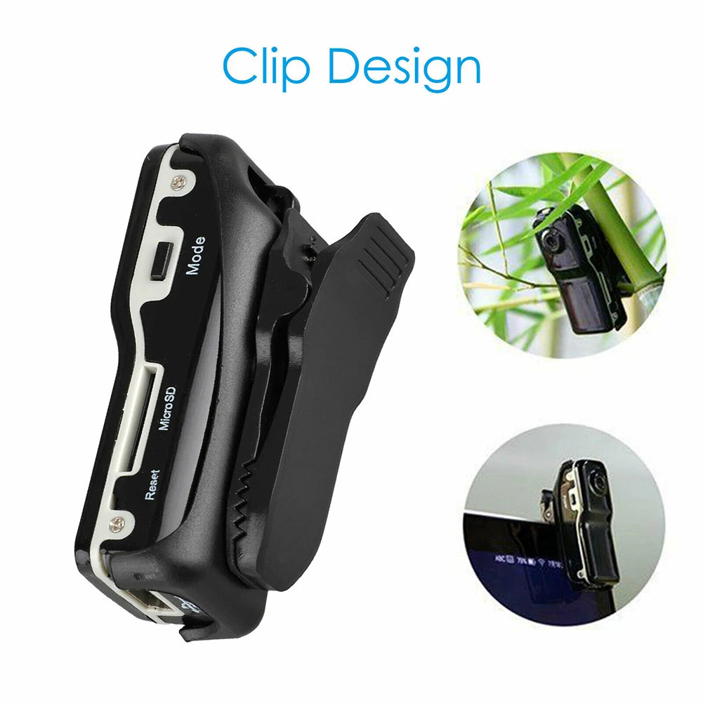 HD Mini DV Camcorder Camera For Home and Office Body Mount Portable Video Record Nanny Security Cam Small Sports Car DVR Webcam
