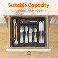 1pcs Silverware Organizer - Expandable Kitchen Drawer Organizer, Adjustable Utensil Organizer, Cutlery Tray for Forks, Knives,