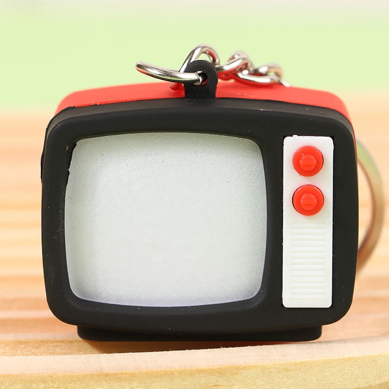 Creative Mini Retro Television Keychain Miniature Television Tv Model Toy Creative Children Toy Keychain Pendant