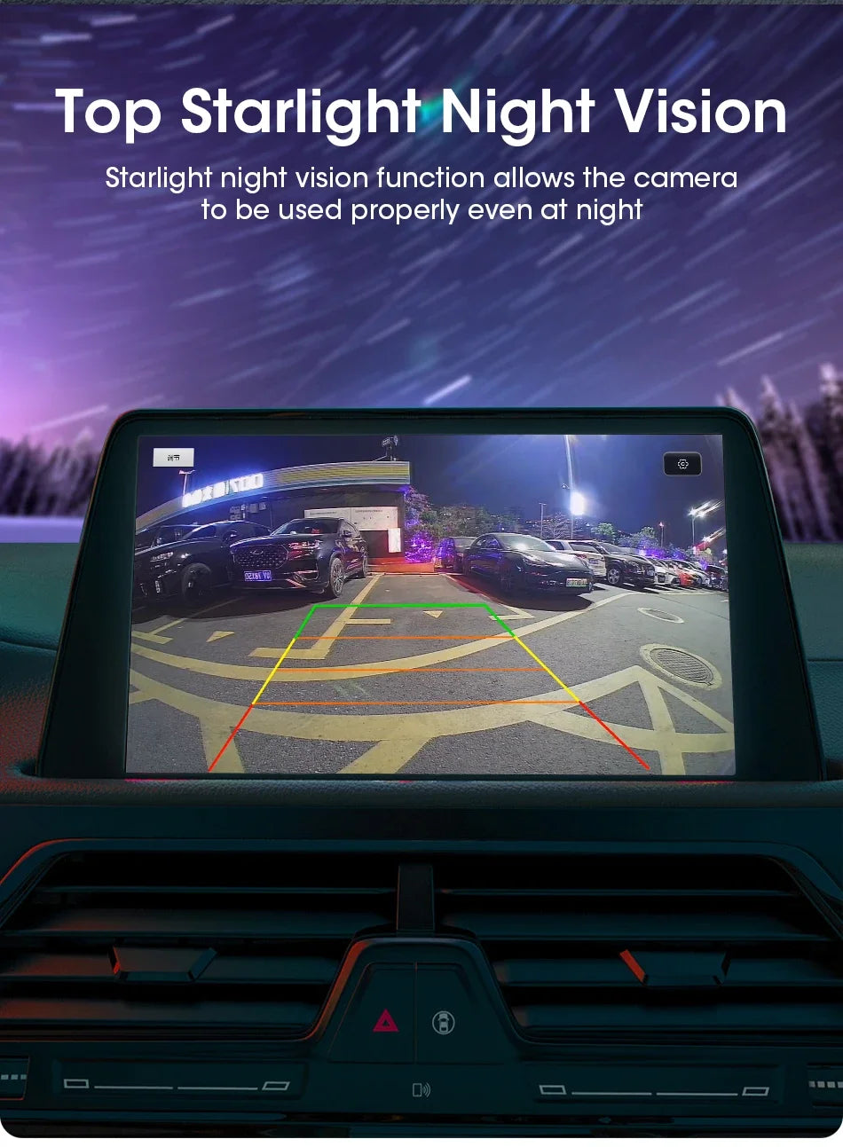 1080P AHD Rear Camera for Vehicle with CVBS Night Vision 12V IP68 Waterproof 170 Degree Fish-eye Lens HD Resistant
