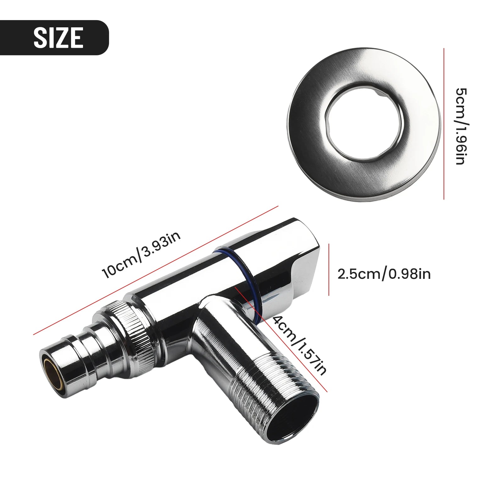 Washing Machine Faucet Brass Water Stop Quick Opening Angle Valve Wall Mounted G1/2 Water Stop Clip Bathroom Accessories