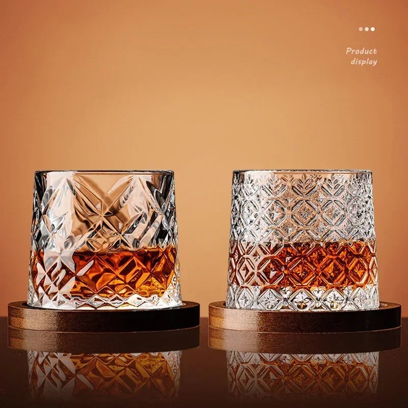 Whiskey Glass Foreign Wine Glass Household Crystal Classical Tumbler Decompression Glass Beer Glass