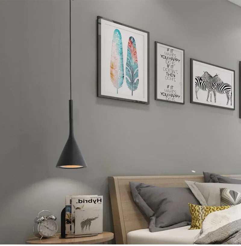 Modern Led Pendant Lights Multicolor E27 for Kitchen Fixtures Indoor Bedroom Dining Room Hanging Lamp Lampshade Home Chandeliers