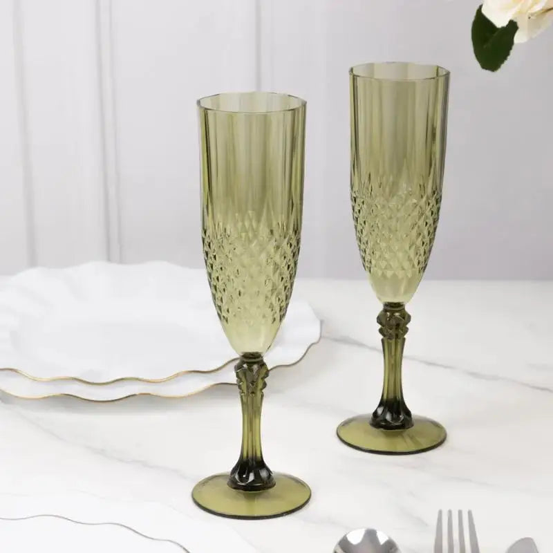 1 Pcs Champagne Goblet High Legged Wine Glasses Cocktail Red Wine Brandy Glasses Drinkware Party Bar Wedding Gift Transparent
