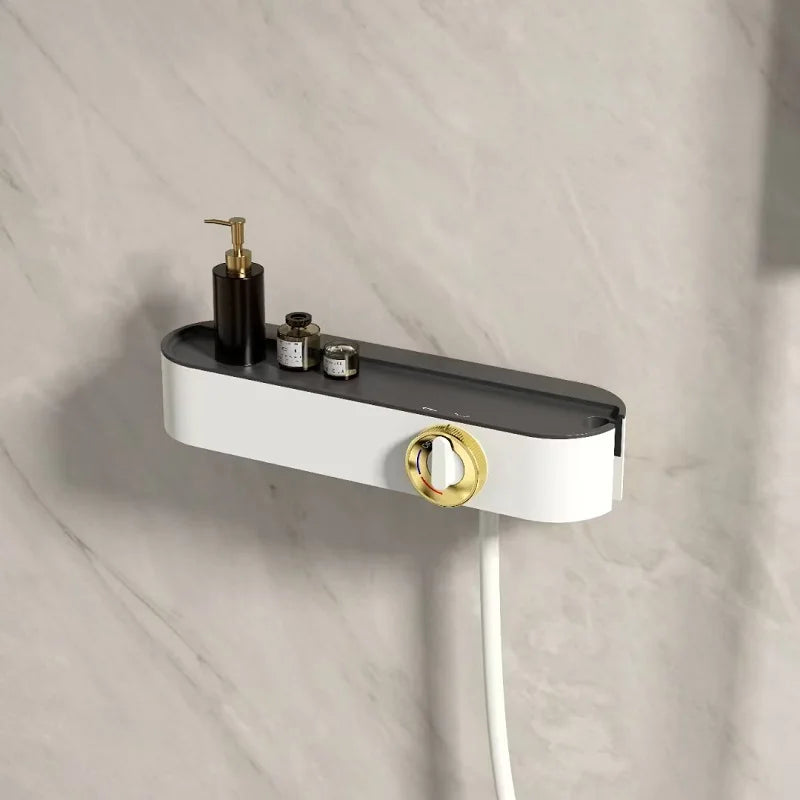 Luxury Modern Brass Bathroom shower faucet set Hot Cold water shower set Rainfall Waterfall 3 mode Shower faucet Wall Mounted