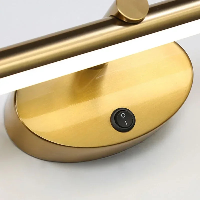 Modern LED Indoor Wall Lamp Bathroom Mirror Light Minimalism Wall Sconce with Touch Switch Bedroom Bathroom Bath Lighting Lamps